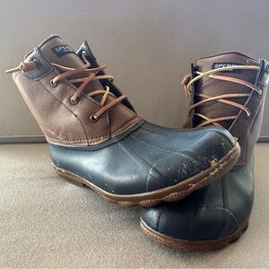 Sperry Men's Brown and Black Duck Boots